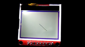 PIC32MM0064GPL028 + HX1230 Draw Line Circle