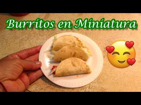 Burritos en miniatura
