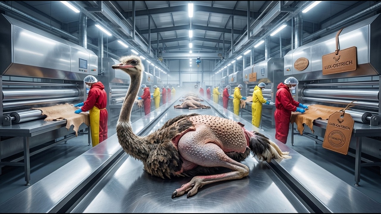 Inside the Ostrich Leather Factory – (Full Process) How Luxury Exotic Jackets Are Made