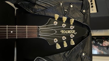 Quick Sunday morning jam USA Hamer Vector w Seymour Duncan SH-11 Custom Custom bridge pickup