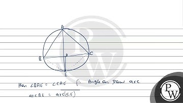 In any triangle \( A B C \), if the angle bisector of \( \angle A \) and perpendicular bisector ...