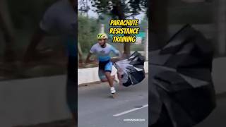 Parachute resistance training thespeedskater trending youtubeshorts shorts skate skating