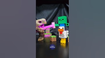 Minecraft ASMR Mukbang Eating Chicken Jockey 🐔 Turtle Tortoise