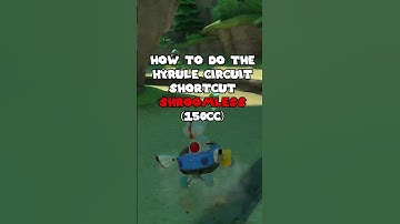 Hyrule Circuit SHROOMLESS Shortcut in Mario Kart 8 Deluxe #shorts