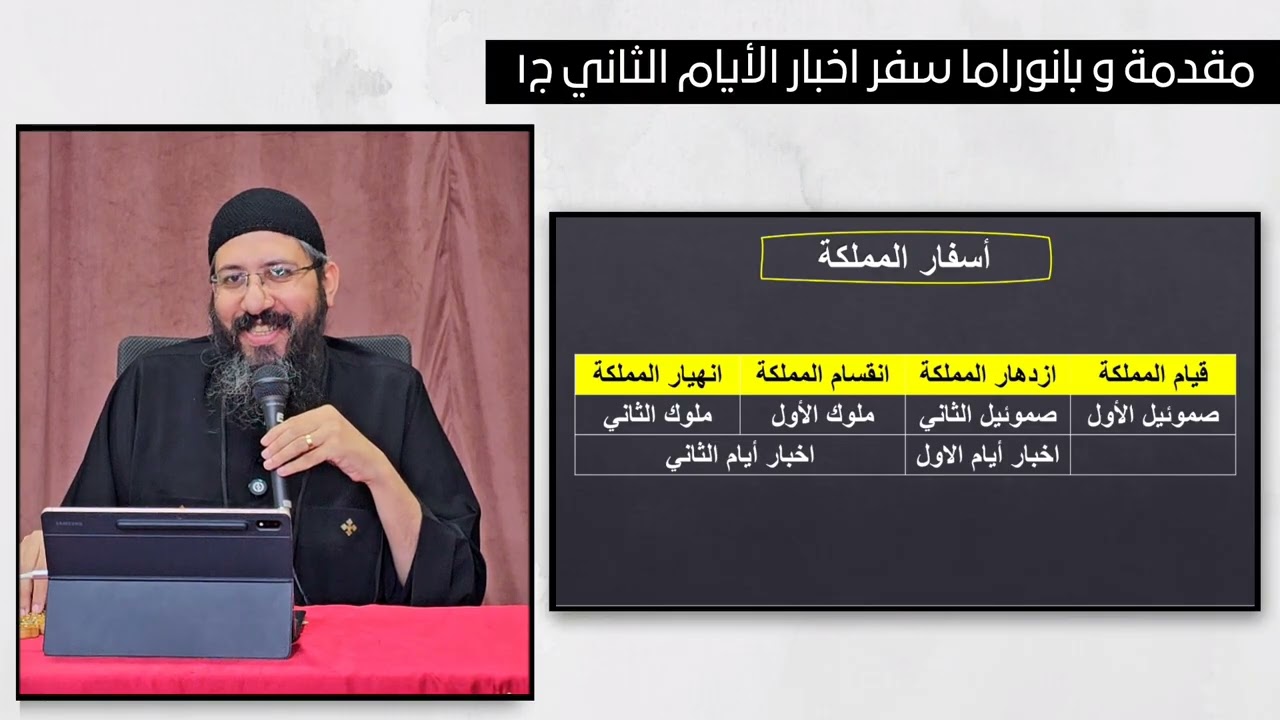 مقدمة وبانوراما سفر أخبار الأيام الثاني ج1 - ابونا قزمان عياد