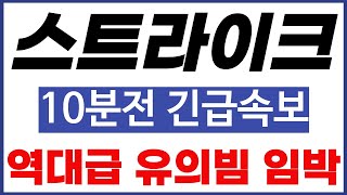 [스트라이크] 유의종목 지정 발표. 제2의 스팀달러 될까? 보유자 전원 필수시청!