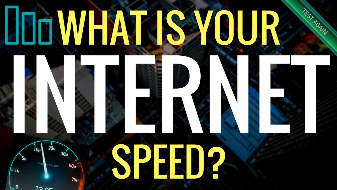 test your internet upload and download speed