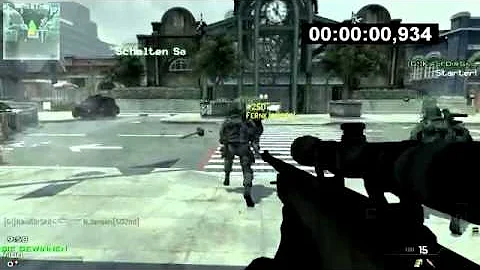 MW3 FASTEST KILL EVER 0.934 sec!! First Blood - WORLD RECORD!