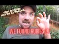 Searching for rubies at the Sheffield mine in franklin NC