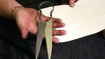 Forged scissors from one piece - test