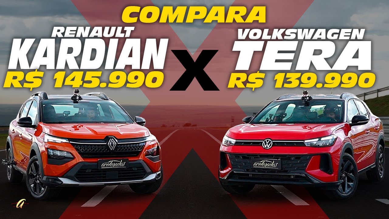 VOLKSWAGEN TERA SERÁ SUCESSO COMO O GOL? É MELHOR QUE O KARDIAN? Comparamos as versões mais caras!