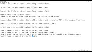Lab 07   Network Security Groups and Application Security Groups