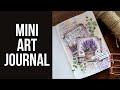 mini art journal | acrylics, rub-ons, collage