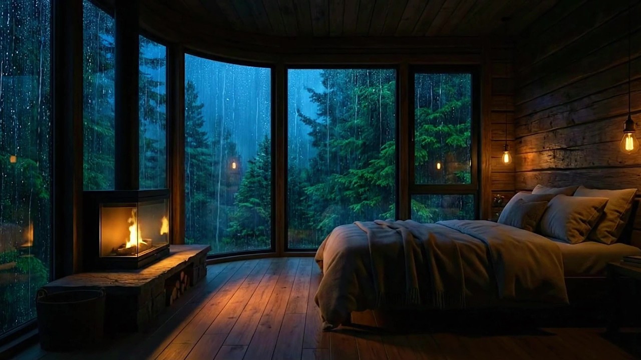 Calming Piano And Peaceful Rain Sounds 🌧️ Deep Rest On Rainy Day Calm the Mind & Body, Meditation �