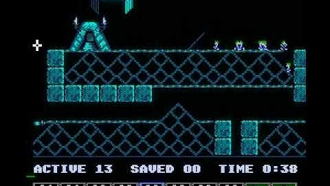Lemmings (NES) taxing level 20 solution