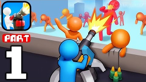 Base Defense - Gameplay Walkthrough Part 1 Build a base and defeat the zombies (iOS,Android)