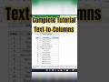 Splitting Names with Text-to-Columns in Excel | Tutorial #excel #formula #exceltips