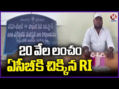 ACB Catch Revenue Inspector While Taking Bribe In Gurrampode | V6 News - V6NEWSTELUGU