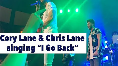 Cory Lane and Chris Lane singing "I Go Back"