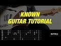 KNOWN electric guitar tutorial with TABS //Tauren Wells//