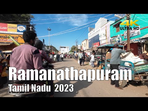 【India Drive 4K】Ramanathapuram  Tamil Nadu 2023
