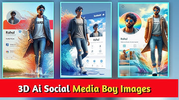 Create 3D Al social media Boy images  | Trending social media Boy Al Photo Editing Bing #ai