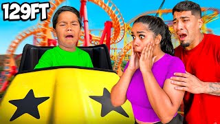 Zakyius Faces His BIGGEST Fear! (First Roller Coaster Ride)