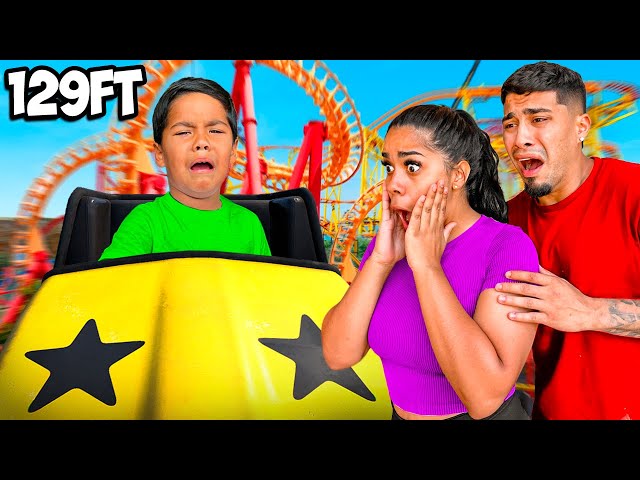 Zakyius Faces His BIGGEST Fear! (First Roller Coaster Ride) class=