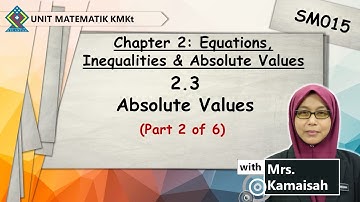Chapter 2 | 2.3 Absolute Values (2/6)