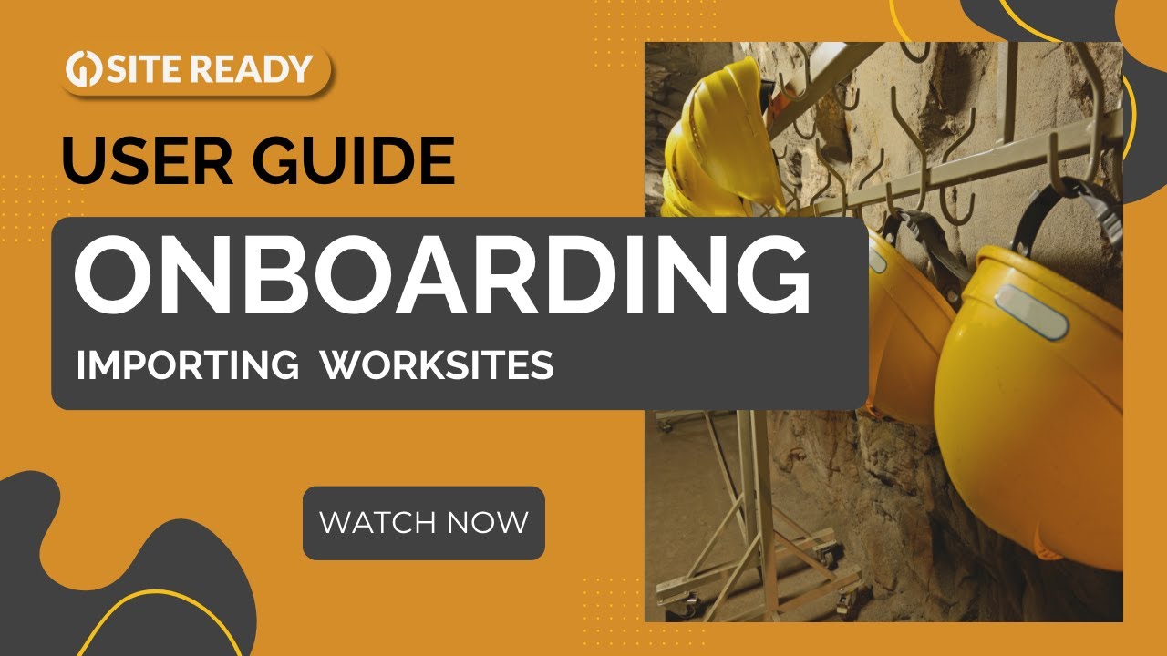 GO! Site Ready User Guide - Onboarding Worksites - YouTube
