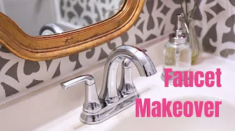 How to Change an Old Bathroom Faucet and Rusty Drain  - Thrift Diving