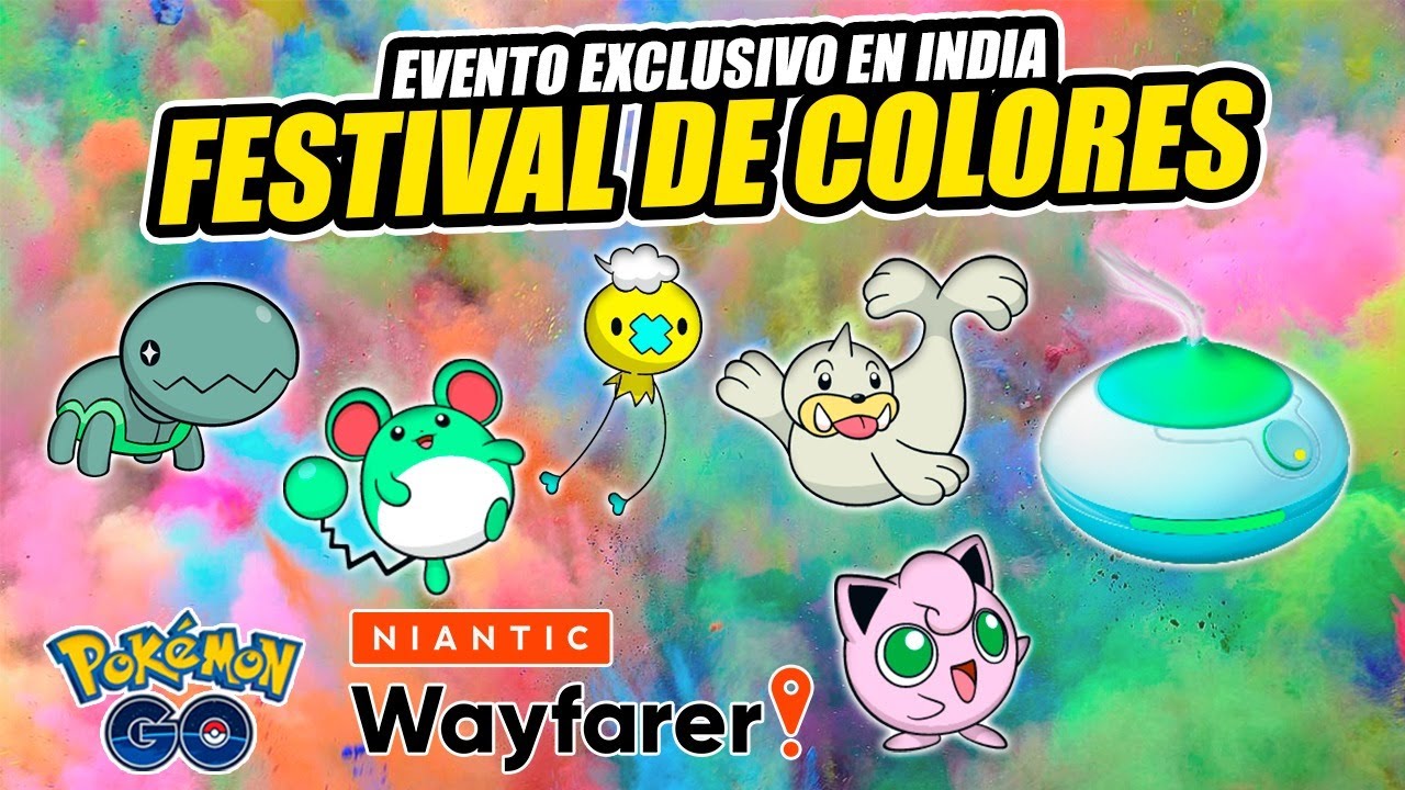 Nuevo Evento Festival De Colores Excusivo De India En Pokemon Go Keibron Youtube
