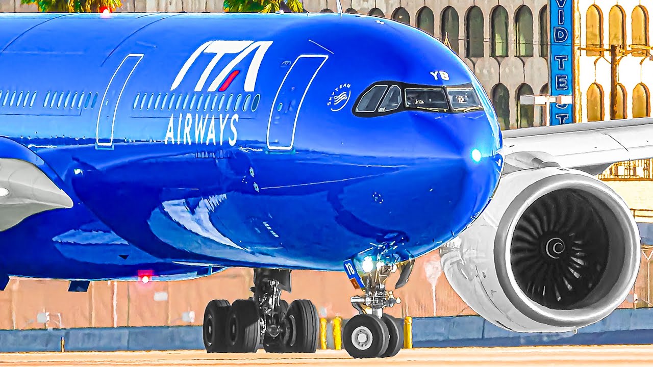 ✈️🇺🇸 LOS ANGELES LAX Airport Plane Spotting 🇺🇸 100 CLOSE UP Airplane Takeoffs & Landings Compilation