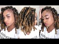 DIY! BOHO LOCS Outre Synthetic Braid X-Pression Twisted Up SPRINGY AFRO TWIST 24” ON SHORT HAIR