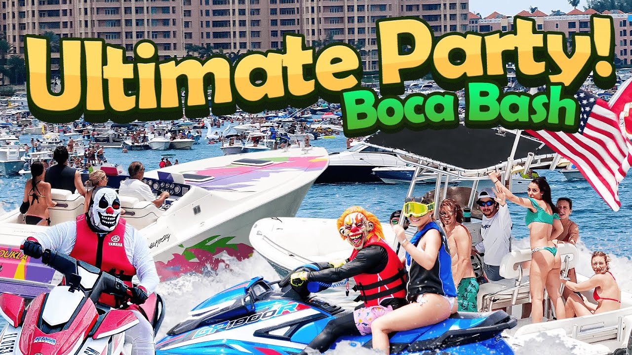 ULTIMATE BOAT PARTY BOCA BASH BOATS VS WAVES YouTube