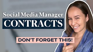 Social Media Manager CONTRACTS 101  What You NEED to Include