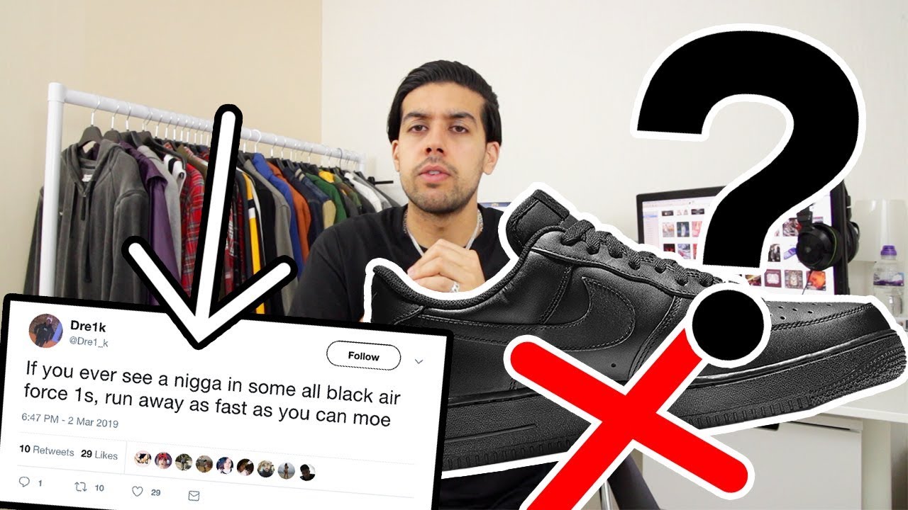 Why You Should Never Wear Black Air Force 1's! (According to the