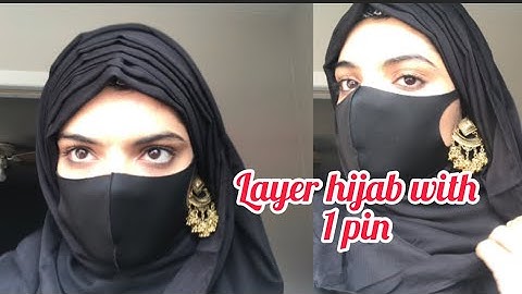 1 minute  quick hijab | instant hijab tutorial |hijab style 2021| Niqab style hijab |hijab tutorial