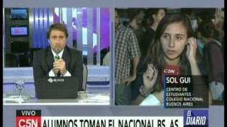 C5N - TOMA DEL NACIONAL BUENOS AIRES: E. FEINMANN ENTREVISTA A SOL GUI