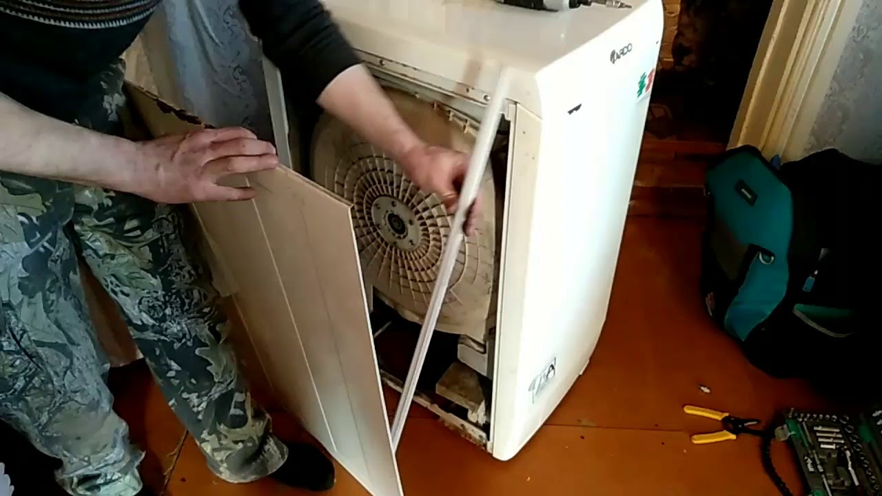 Установка боковой стенки стиральной машинки Ардо. - YouTube