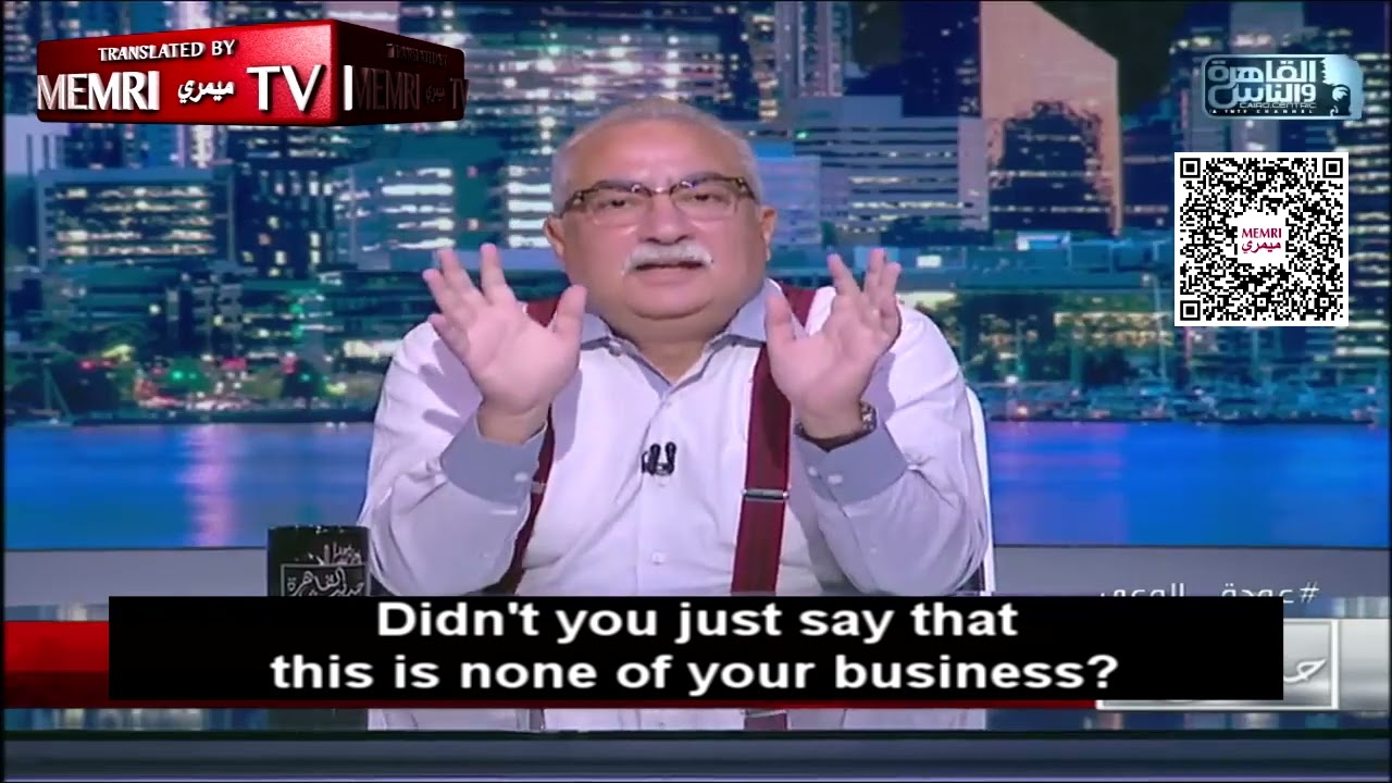 Egyptian TV Host Slams Hamas Official’s Claim That Gaza Civilians’ Safety Is Responsibility of UN
