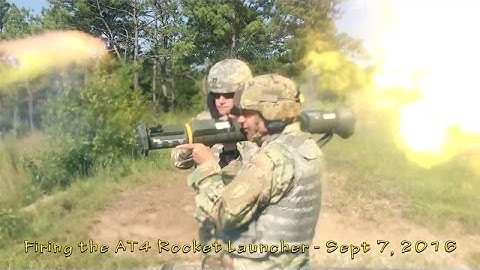 Firing a live AT4 Rocket Launcher - Sept 7, 2016