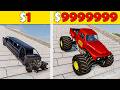 DownHill Challenge#27 Cars VS Stairs VS Roller Coaster Bridge | BeamNG.Drive