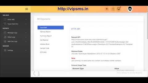 Changes in API for DLT template in vipsms in