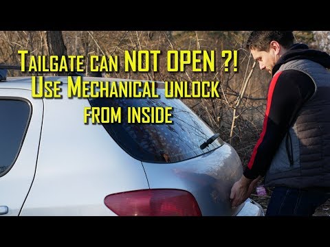 Tailgate does NOT OPEN?! Peugeot & Citroen - Mechanical release of the Tailgate