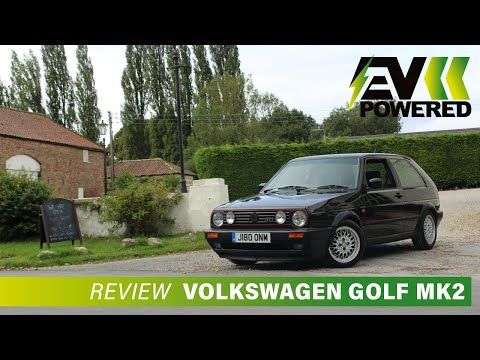 A fully ELECTRIC Volkswagen Golf MK2 1991?! 4K Driving Review | EV Powered