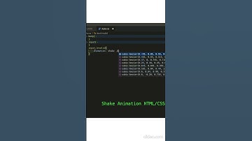 Shake Animation On Invalid Input Using HTML and CSS