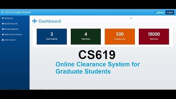 Design & Implementation of an Online Clearance System for Graduating Students of University | CS619