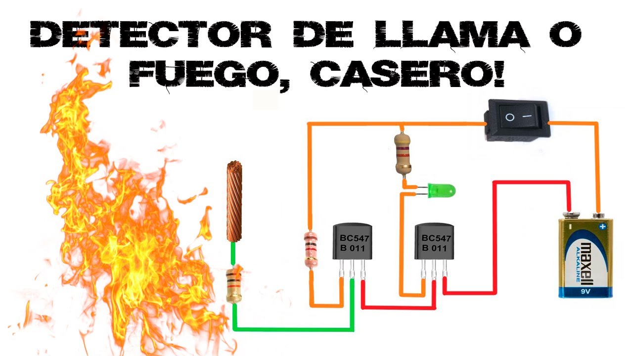 estante Problema Nombrar SENSOR DETECTOR DE LLAMA O FUEGO, CASERO 🔥🔥🔥 - YouTube