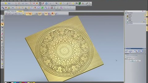 V-Bit carving a detailed pattern using ArtCAM